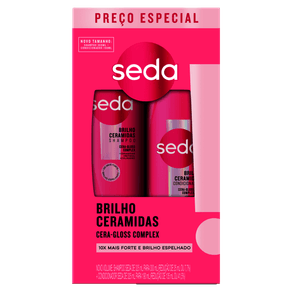 Kit Seda Brilho Ceramidas Shampoo 300mL - Condicionador 190mL - 7891150097377.png